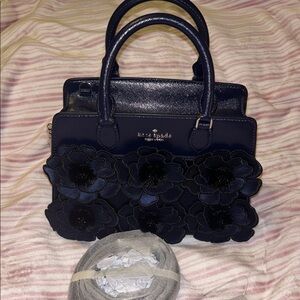 Kate Spade Madison Embroidered Floral Willow Satchel W/Crossbody Strap NWOT